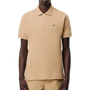 Lacoste Men's Short Sleeve Original Classic Fit Polo L.12.12 Petit Pique Beige